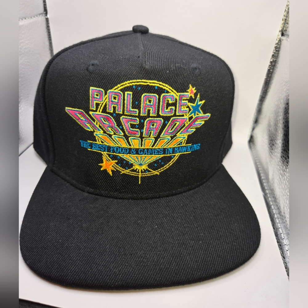 Rare Stranger Things “Palace Arcade” Collector Snapback Hat – Netflix Exclusive